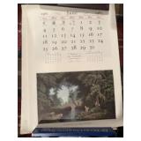 1961 calendar and grab bag of miscellaneous
