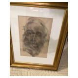 Nicolai Fechin wall art. 23H by 19 W