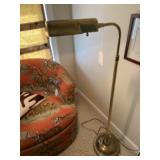 Brass floor lamp. Stands 46 inches tall