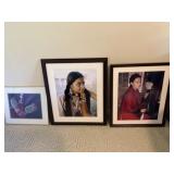 Three pieces of photography art including hands