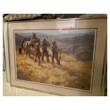 Terpning signed print. "Dust of Many Soldiers"
