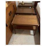 Three word side tables. Shows some wear