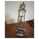 Tabletop easel and picture frame.