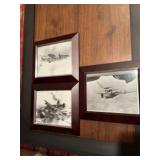 3 pieces bomber wall art