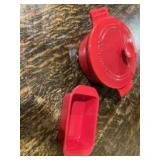 Red Dutch oven and loaf pan