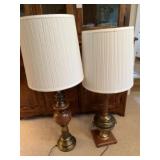 Two lamps 40 inches tall