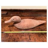 2 unpainted wood duck decoys