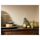 Fall and old glassware