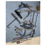 Old planer, hook, hatchet, Steve