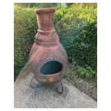 Chiminea outdoor fireplace