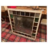 Old glass window piercing to be stained glass.