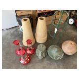 Birdbath organizing ball bases, hummingbird