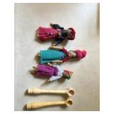 Handmade dolls and tiny dippers