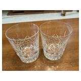 Waterford tumblers 4 1/2 inches tall and six