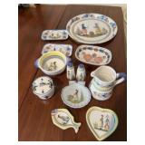 HB HENRIOT QUIMPER FRANCE pieces