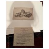 Copper plate etching by Langton. Mid Day. There