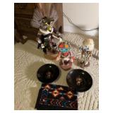 Kachina figures and misc