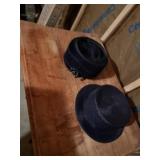 Two ladies vintage hats
