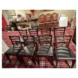 8 chairs with vinyl seats