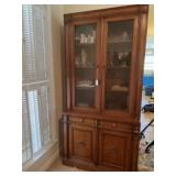 Vintage Henredon China hutch. Contents sold