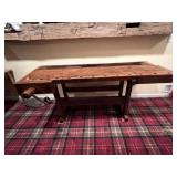 Old wood workbench. Beautiful!