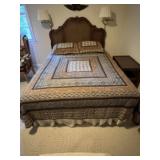 Quilt and shams. Looks home made but has tag that