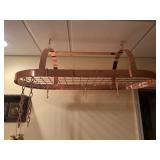 Copper look pot hanger