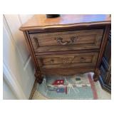 Two end tables one is octagon shaped