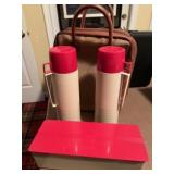 Vintage thermos set