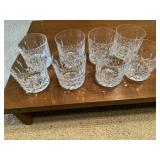 8 Waterford Tumblers 3 1/2 inches tall
