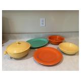 Fiesta ware incl. small black pitcher