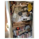 Drawer of miscellaneous including cassette tapes