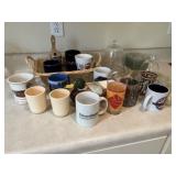 Coffee mugs glasses and miscellaneous