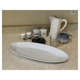 Vintage salt and pepper shakers and miscellaneous