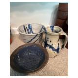 Picture, bowl and colander