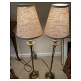 Two pencil type lamp stand 36 inches tall