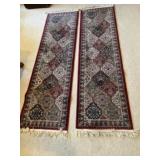 2 rug runners. Need cleaned and some fringe needs