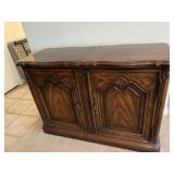 Drexel flip top rolling buffet sideboard dry bar