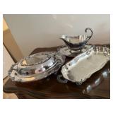 Silver plate serving pieces