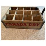 Wood soda crate Canada Dry