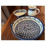 3 Boleslaweic pieces incl. pie plate