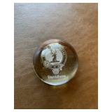 Davidson family crest paperweight