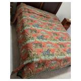 Hand made animal print quilt