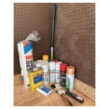 Spray paint and miscellaneous. Spray paint