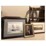 Various pieces of wall art is 657