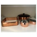 Copper serving pieces in miscellaneous