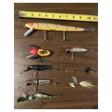 Heddon lures incl. Crazy crawler 2 scissor tails
