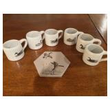 Duck mugs and trivet