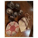 Handmade bag bowls made in phillipines and decor