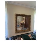 Gold tone mirror